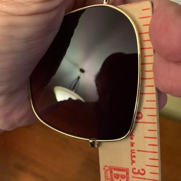 Sojos Trendy oversized sunglasses with goldtone metal frame main image 6